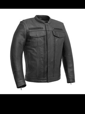 RAIDER MEN'S MOTORCYCLE LEATHER JACKET